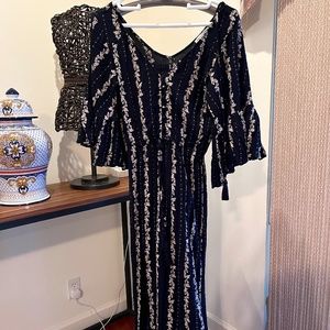 Long Flower  Dress/ size m